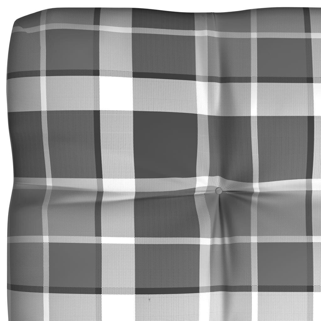 vidaXL palešu dīvānu matrači, 2 gab., pelēks četrstūru raksts цена и информация | Krēslu paliktņi | 220.lv