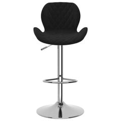 Барные стулья, черные, 2 шт. цена и информация | Стулья для кухни и столовой | 220.lv