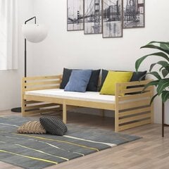 vidaXL dīvāngulta ar matraci, 90x200 cm, priedes masīvkoks цена и информация | Кровати | 220.lv