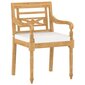 Dārza krēsli ar matračiem vidaXL, 4 gab. cena un informācija | Dārza krēsli | 220.lv