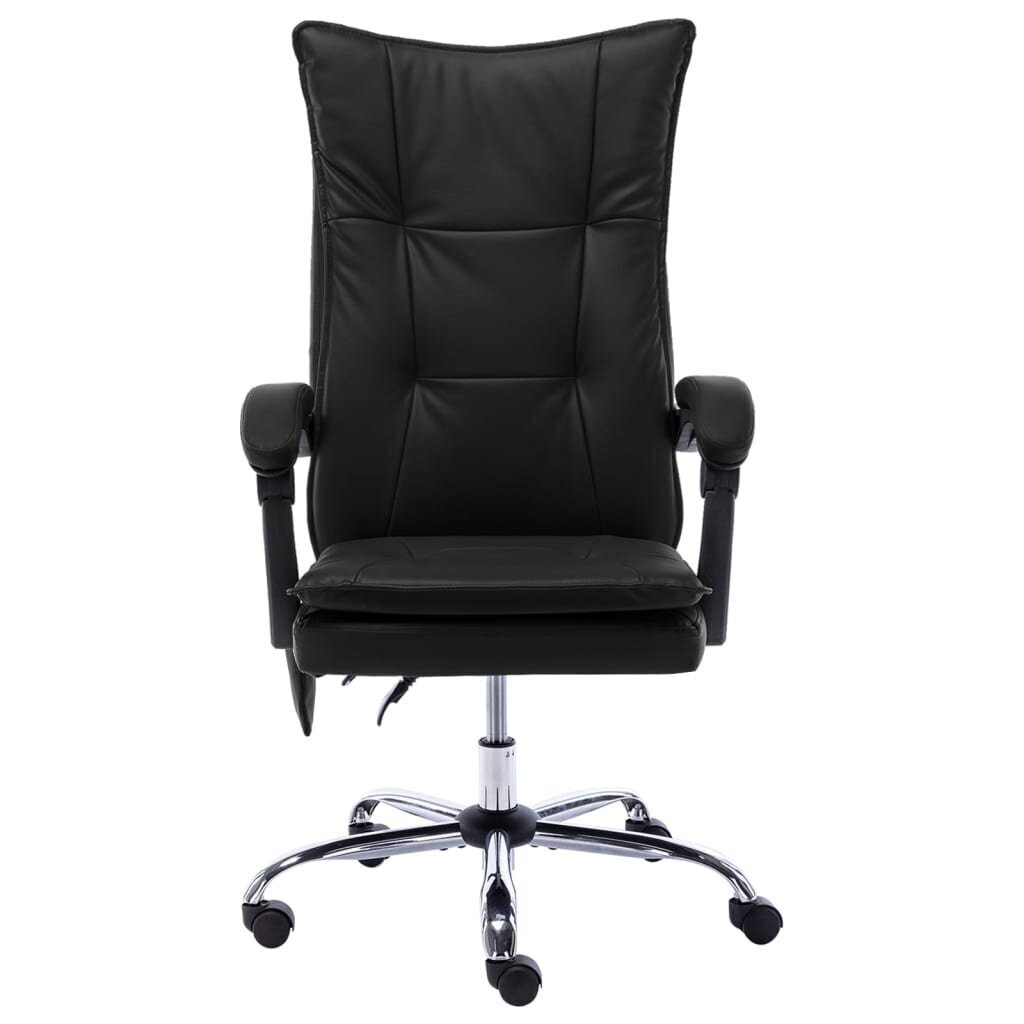 vidaXL Masāžas biroja krēsls, melns цена и информация | Biroja krēsli | 220.lv