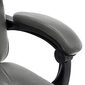 Masāžas biroja krēsls, antracīta krāsa, mākslīgā āda cena un informācija | Biroja krēsli | 220.lv
