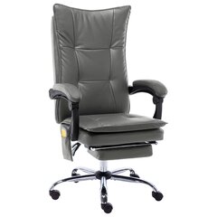 Masāžas biroja krēsls, antracīta krāsa, mākslīgā āda цена и информация | Офисные кресла | 220.lv
