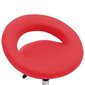 vidaXL grozāms virtuves krēsls, sarkana mākslīgā āda cena un informācija | Virtuves un ēdamistabas krēsli | 220.lv