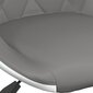 vidaXL bāra krēsli, 2 gab., pelēka un balta mākslīgā āda cena un informācija | Virtuves un ēdamistabas krēsli | 220.lv