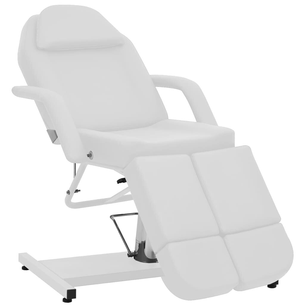 vidaXL procedūru krēsls, mākslīgā āda, balts, 180x62x78 cm цена и информация | Mēbeles skaistumkopšanas saloniem | 220.lv