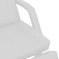 vidaXL procedūru krēsls, mākslīgā āda, balts, 180x62x78 cm cena un informācija | Mēbeles skaistumkopšanas saloniem | 220.lv