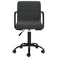 vidaXL biroja krēsls, melns samts cena un informācija | Biroja krēsli | 220.lv