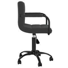 vidaXL biroja krēsls, melns samts цена и информация | Офисные кресла | 220.lv