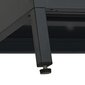 vidaXL TV skapītis, melns, 105x35x52 cm, tērauds un stikls cena un informācija | TV galdiņi | 220.lv