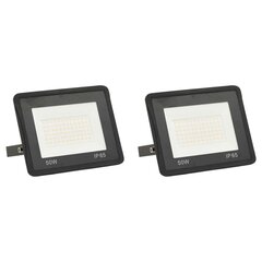 vidaXL LED prožektori, 2 gab., 50 W, vēsi balta gaisma cena un informācija | Lukturi | 220.lv