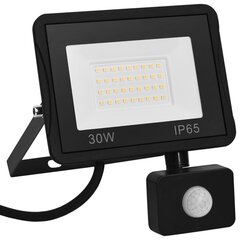 vidaXL LED prožektors ar sensoru, 30 W, silti balta gaisma цена и информация | Фонарики | 220.lv