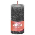 Bolsius cilindriskas sveces Shine, 8 gab., 100x50 mm, vētras pelēkas