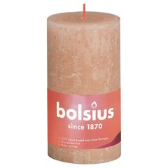 Bolsius cilindriskas sveces Shine, 6 gab., 130x68 mm, dūmakaini rozā цена и информация | Подсвечники, свечи | 220.lv