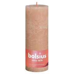 Bolsius cilindriskas sveces Shine, 6 gab., 190x68 mm, dūmakaini rozā цена и информация | Подсвечники, свечи | 220.lv