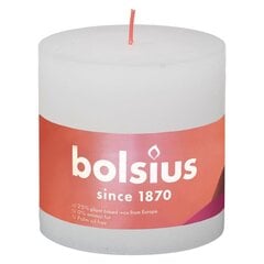 Bolsius cilindriskas sveces Shine, 3 gab., 100x100 mm, mākoņbaltas цена и информация | Подсвечники, свечи | 220.lv