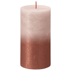 Bolsius cilindriskas sveces Sunset, 6 gab., 130x68 mm, rozā, dzintara cena un informācija | Sveces un svečturi | 220.lv