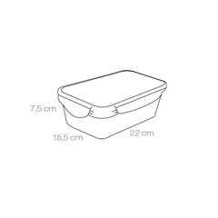 Контейнер для хранения продуктов Tescoma Freshbox, 1.5 л цена и информация | Посуда для хранения еды | 220.lv