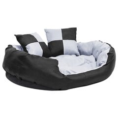 vidaXL suņu matracis, pelēks ar melnu, divpusējs, 85x70x20 cm cena un informācija | Suņu gultas, spilveni, būdas | 220.lv