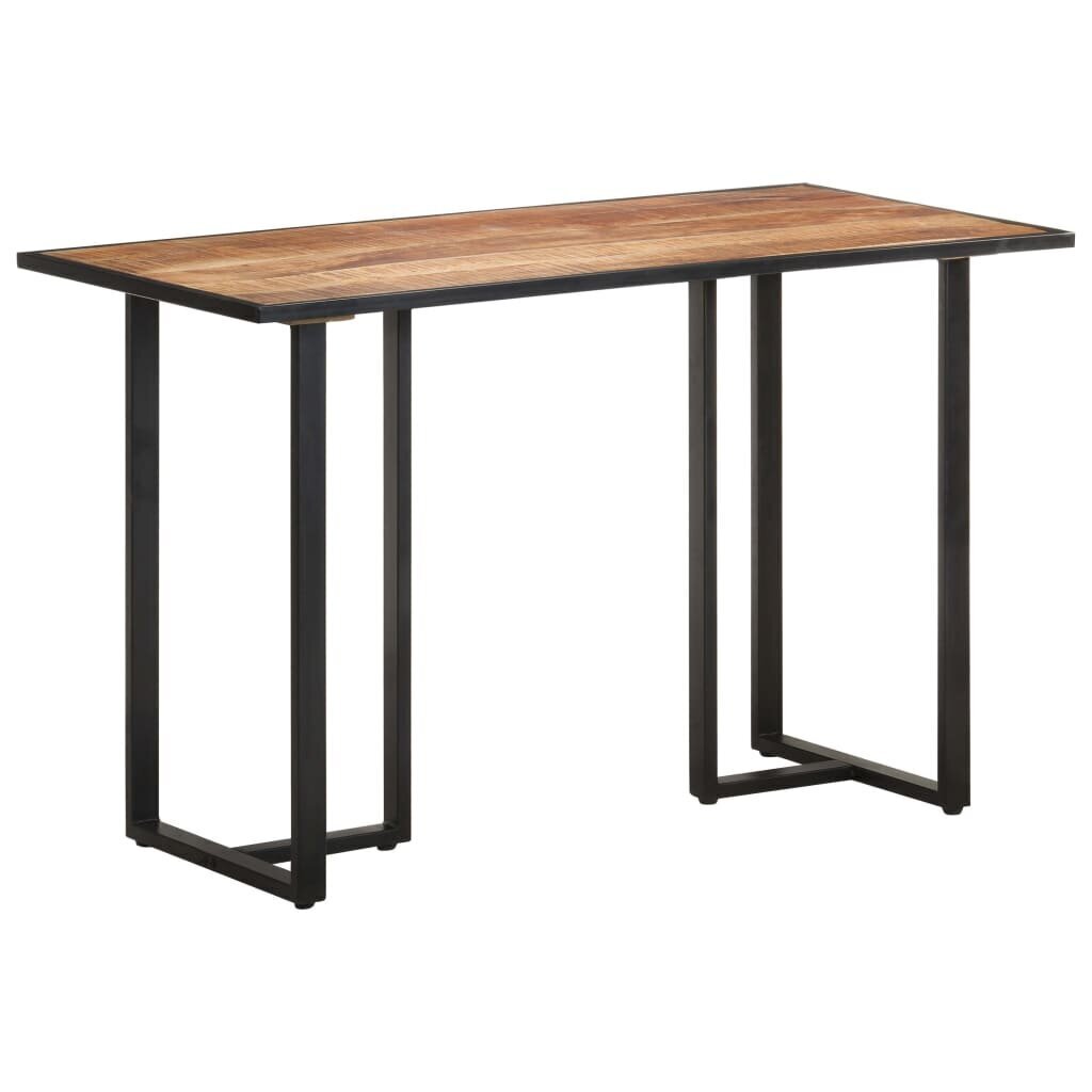 vidaXL virtuves galds, 120 cm, neapstrādāts mango koks цена и информация | Virtuves galdi, ēdamgaldi | 220.lv