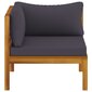 Divvietīgs dārza dīvāns vidaXL ar matračiem, brūns cena un informācija | Dārza krēsli | 220.lv