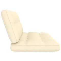 vidaXL palešu dīvānu matrači, 2 gab., krēmkrāsas cena un informācija | Krēslu paliktņi | 220.lv