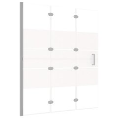 Складная душевая перегородка, 120x140 см, белая цена и информация | Душевые двери и стены | 220.lv