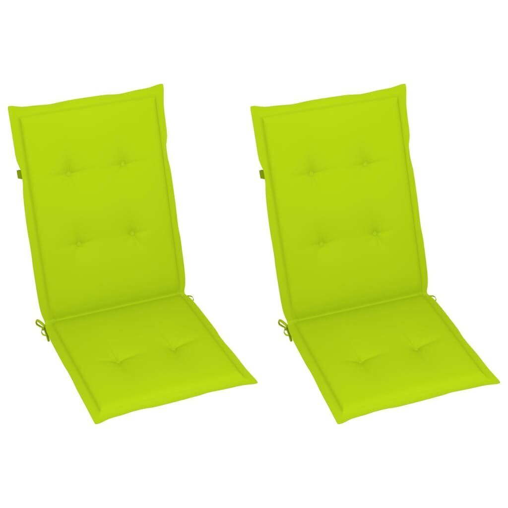 vidaXL šūpuļkrēsls ar matračiem, akācijas masīvkoks cena un informācija | Atpūtas krēsli | 220.lv