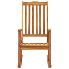 vidaXL šūpuļkrēsls ar matračiem, akācijas masīvkoks цена и информация | Кресла в гостиную | 220.lv