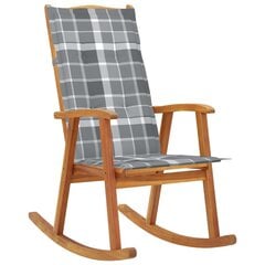 vidaXL šūpuļkrēsls ar matračiem, akācijas masīvkoks цена и информация | Кресла для отдыха | 220.lv