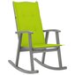 vidaXL šūpuļkrēsls ar matračiem, pelēks akācijas masīvkoks цена и информация | Atpūtas krēsli | 220.lv
