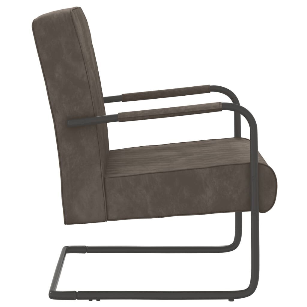 vidaXL konsoles krēsls, gaiši pelēks samts cena un informācija | Atpūtas krēsli | 220.lv