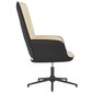 vidaXL atpūtas krēsls, krēmbalts, samts un PVC cena un informācija | Atpūtas krēsli | 220.lv