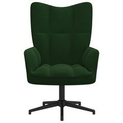 vidaXL atpūtas krēsls, tumši zaļš samts цена и информация | Кресла в гостиную | 220.lv