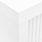 vidaXL skapītis ar bīdāmām durvīm, 90x40x90 cm, balts, tērauds cena un informācija | Skapīši viesistabai | 220.lv