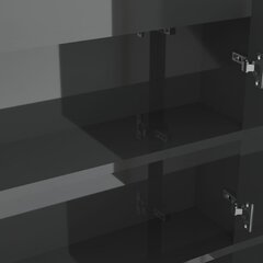 vidaXL vannasistabas skapītis ar spoguli, 80x15x60 cm, pelēks, MDF цена и информация | Шкафчики для ванной | 220.lv