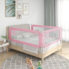 vidaXL bērnu gultas aizsargbarjera, rozā, 200x25 cm, audums цена и информация | vidaXL Товары для детей и младенцев | 220.lv