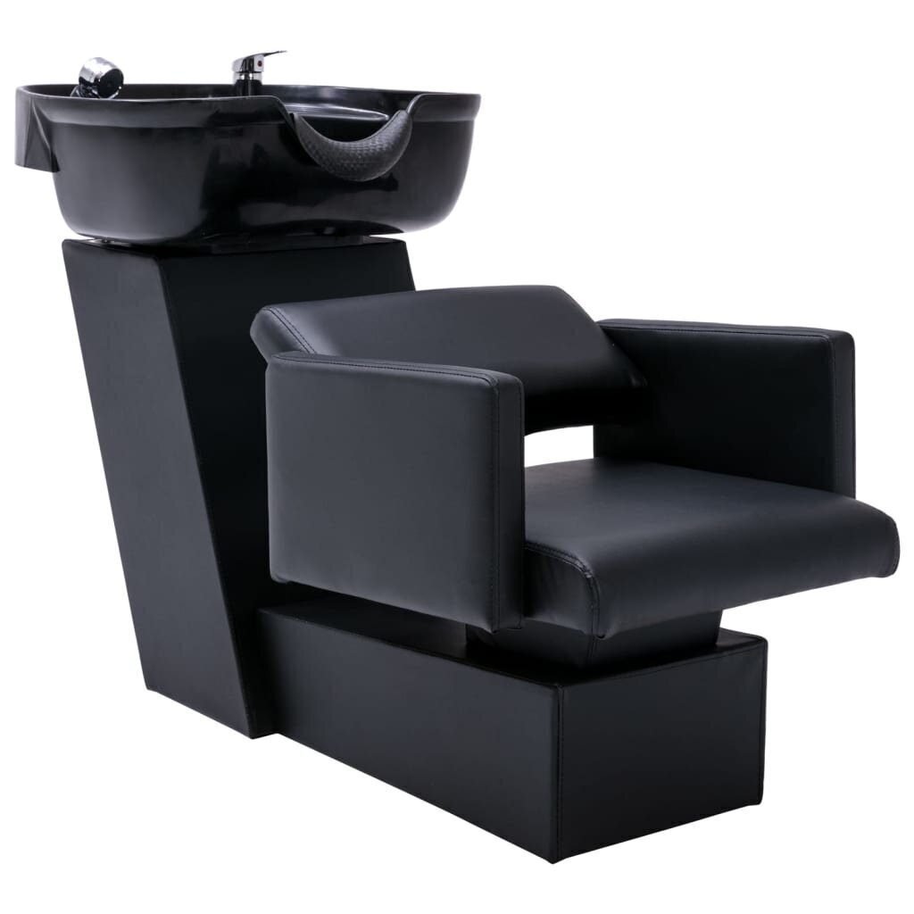 vidaXL frizieru krēsls ar izlietni un salona krēsls, mākslīgā āda cena un informācija | Mēbeles skaistumkopšanas saloniem | 220.lv