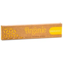 Vīraka kociņi Sandalwood Masala Organic, 15 g cena un informācija | Mājas aromāti | 220.lv