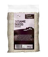 Baltās sezama sēklas Smart Organic, 250 g цена и информация | Орехи, сухофрукты, семечки | 220.lv