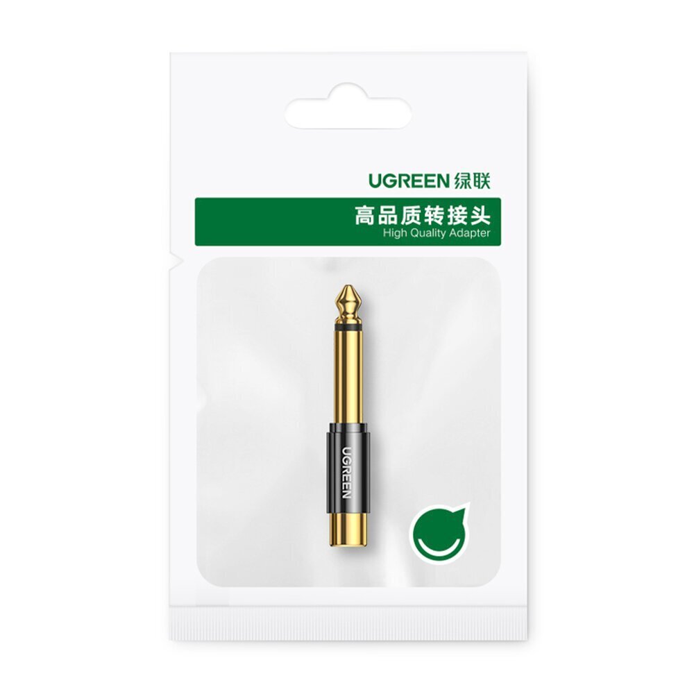 Ugreen adapteris no 6.35 mm jack (male) uz RCA (female) gold (AV169) цена и информация | Savienotājkabeļi | 220.lv