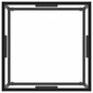 vidaXL kafijas galdiņš, melns, 60x60x35 cm, rūdīts stikls цена и информация | Žurnālgaldiņi | 220.lv