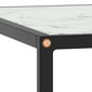 vidaXL kafijas galdiņš, 60x60x35 cm, melnbalts marmora raksts, stikls cena un informācija | Žurnālgaldiņi | 220.lv