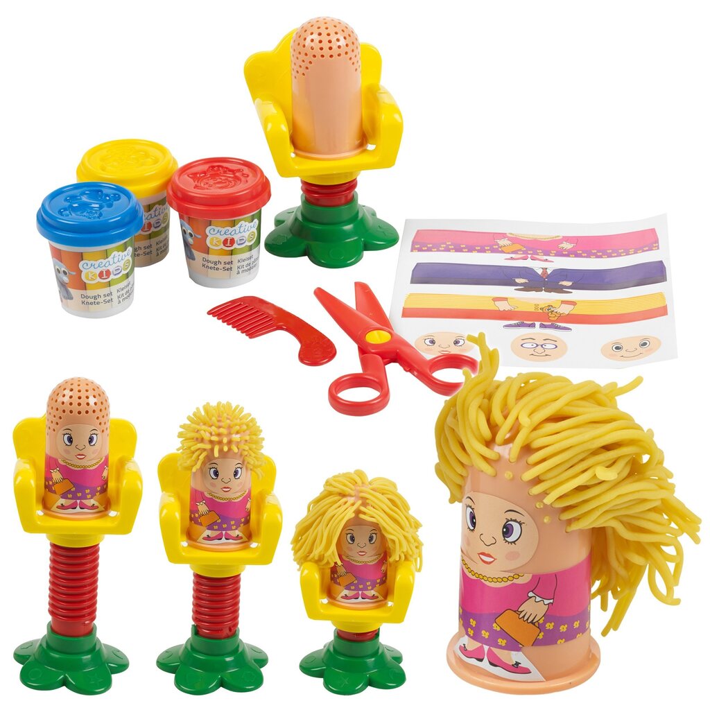 Plastilīns formas veidošanai Play Dough Hairdressing Frizētava цена и информация | Attīstošās rotaļlietas | 220.lv