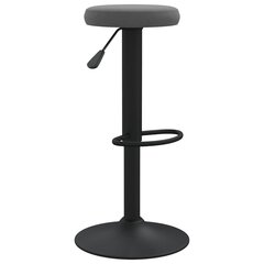 Барные стулья, 2шт., темно-серый, бархат цена и информация | Стулья для кухни и столовой | 220.lv