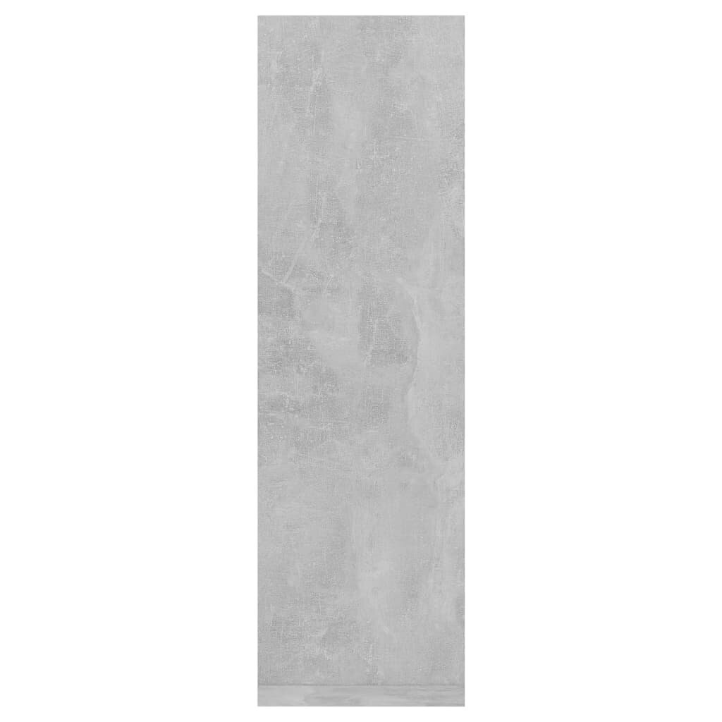 vidaXL sienas plaukti, 2 gab., 50x15x50 cm, betonpelēki, skaidu plātne cena un informācija | Plaukti | 220.lv