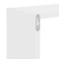 vidaXL sienas plaukti, 2 gab., balti, 50x15x50 cm, skaidu plāksne cena un informācija | Plaukti | 220.lv