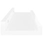 vidaXL sienas plaukti, 2 gab., spīdīgi balti, 40x9x3 cm cena un informācija | Plaukti | 220.lv
