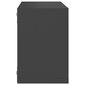 vidaXL kuba formas sienas plaukti, 2 gab., 22x15x22 cm, pelēki cena un informācija | Plaukti | 220.lv