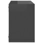 vidaXL kuba formas sienas plaukti, 6 gab., 22x15x22 cm, spīdīgi pelēki цена и информация | Plaukti | 220.lv